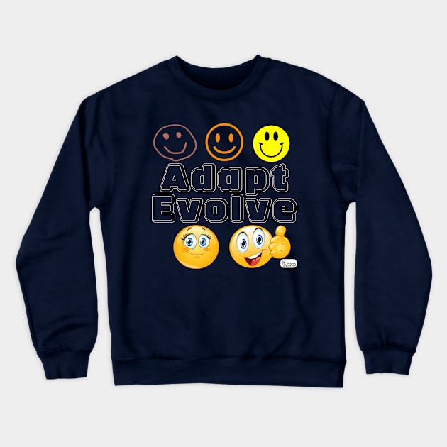 Adapt Evolve Crewneck Sweatshirt by Inspire Yourself